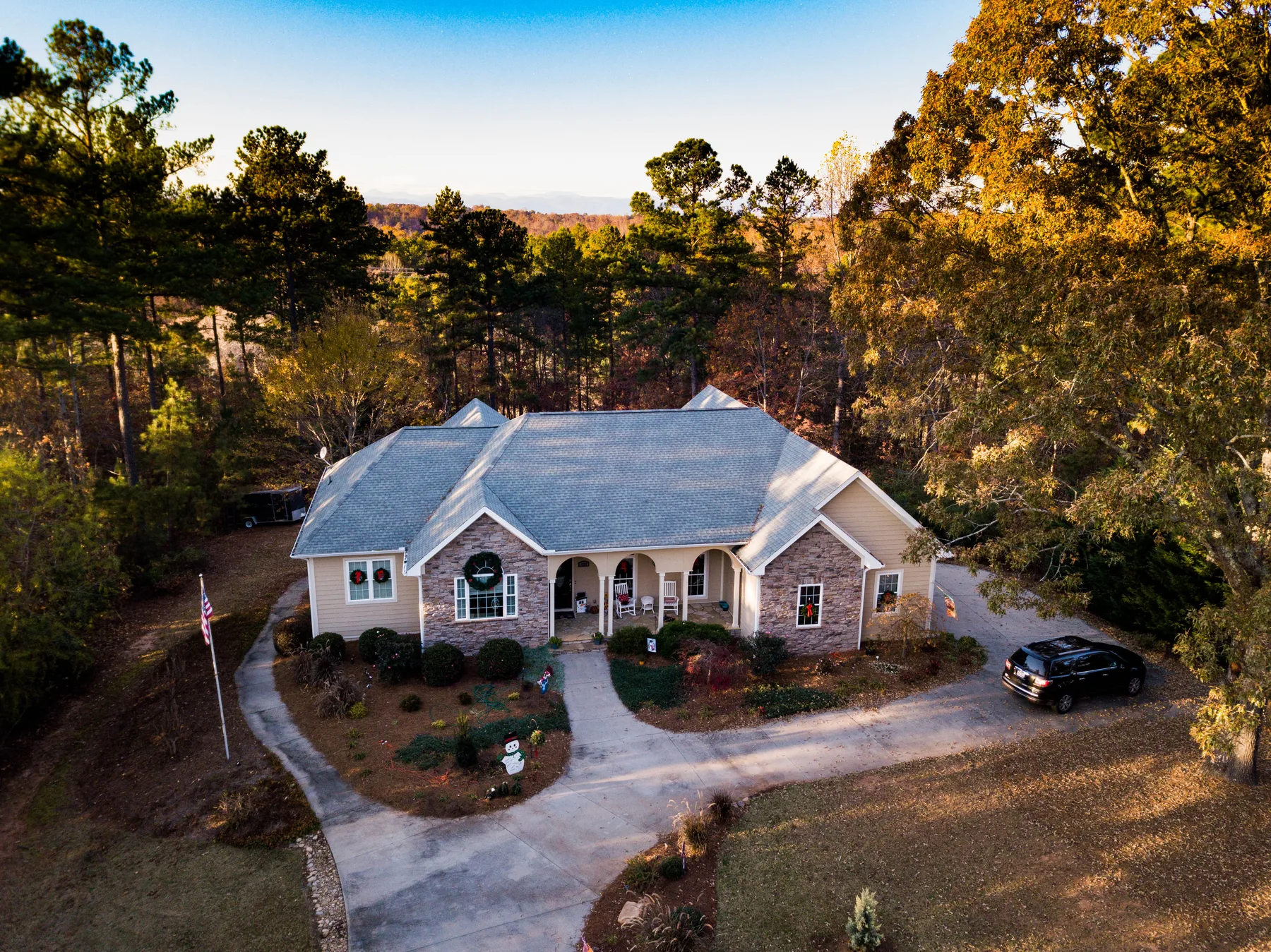 Aerial photograph titled V House 1